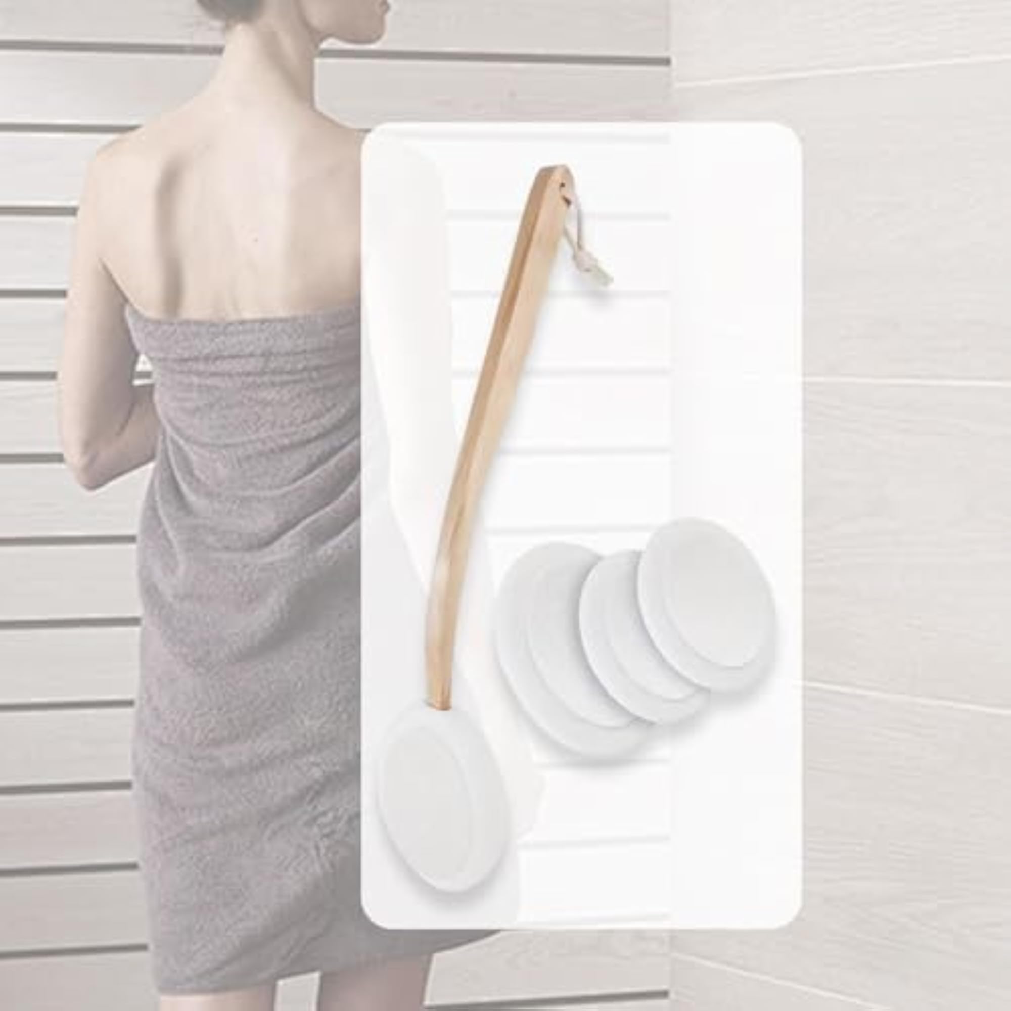 Multipurpose Back Lotion Applicator Body Brush